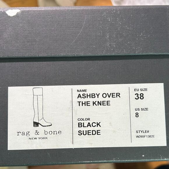 Rag and Bone Ashby Suede Over The Knee Boots Size 38 NIB - Picture 13 of 16